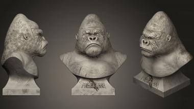 3D модель Серебристая горилла (STL)